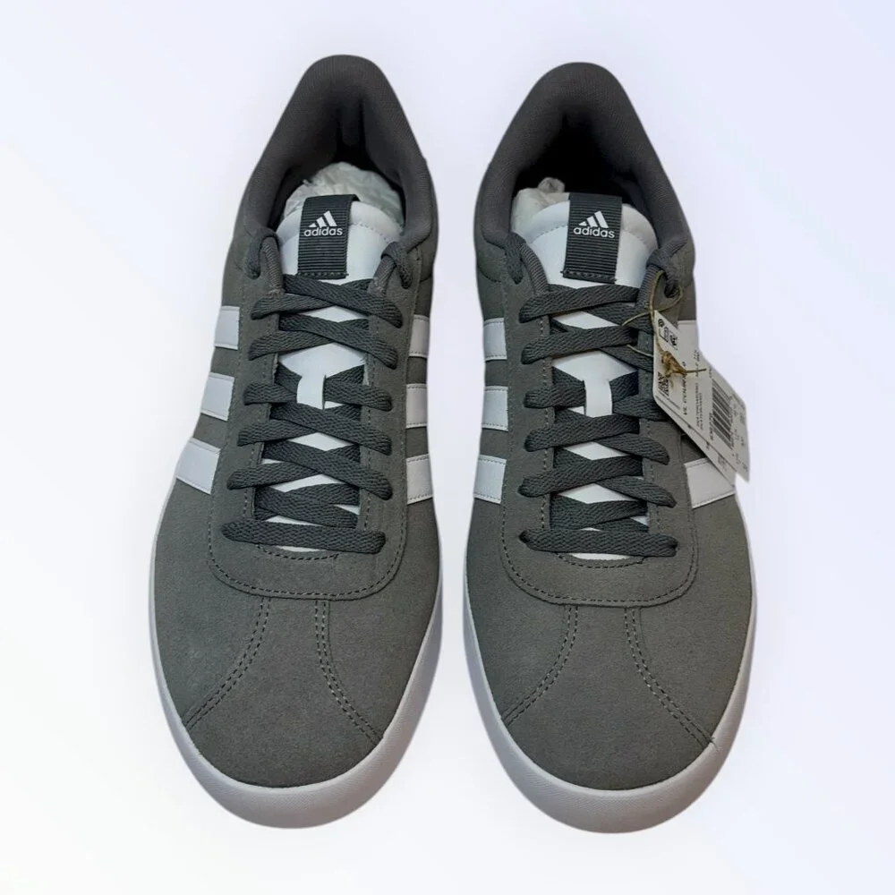 adidas VL Court 3.0 Gray White Men's 12 NIB‎